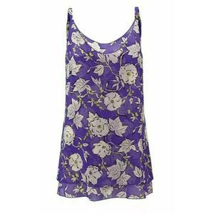 Cabi Violet Floral Flower Cami Tank Top 5544 M